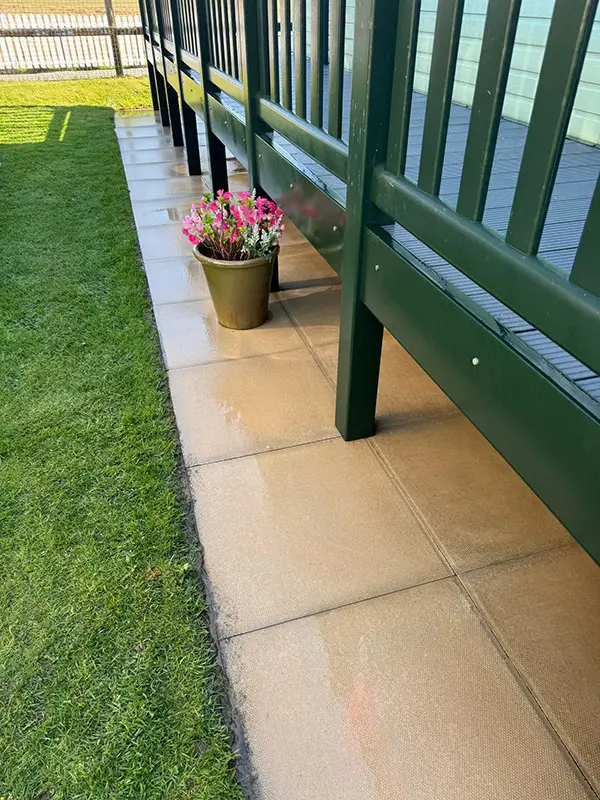 Photo of caravan prior to being cleaned by Rickard Cleaning Services, Tywyn.