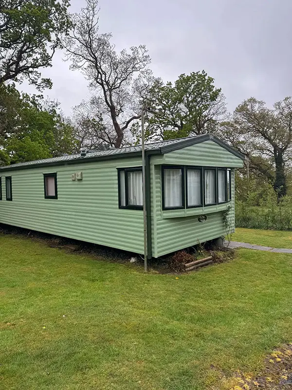 Photo of caravan prior to being cleaned by Rickard Cleaning Services, Tywyn.