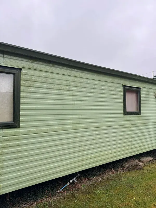 Photo of caravan prior to being cleaned by Rickard Cleaning Services, Tywyn.
